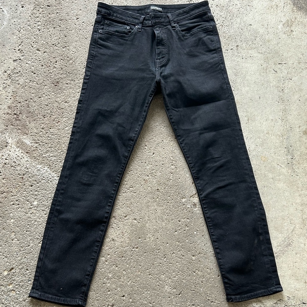 Express Men's Black Slim Jeans